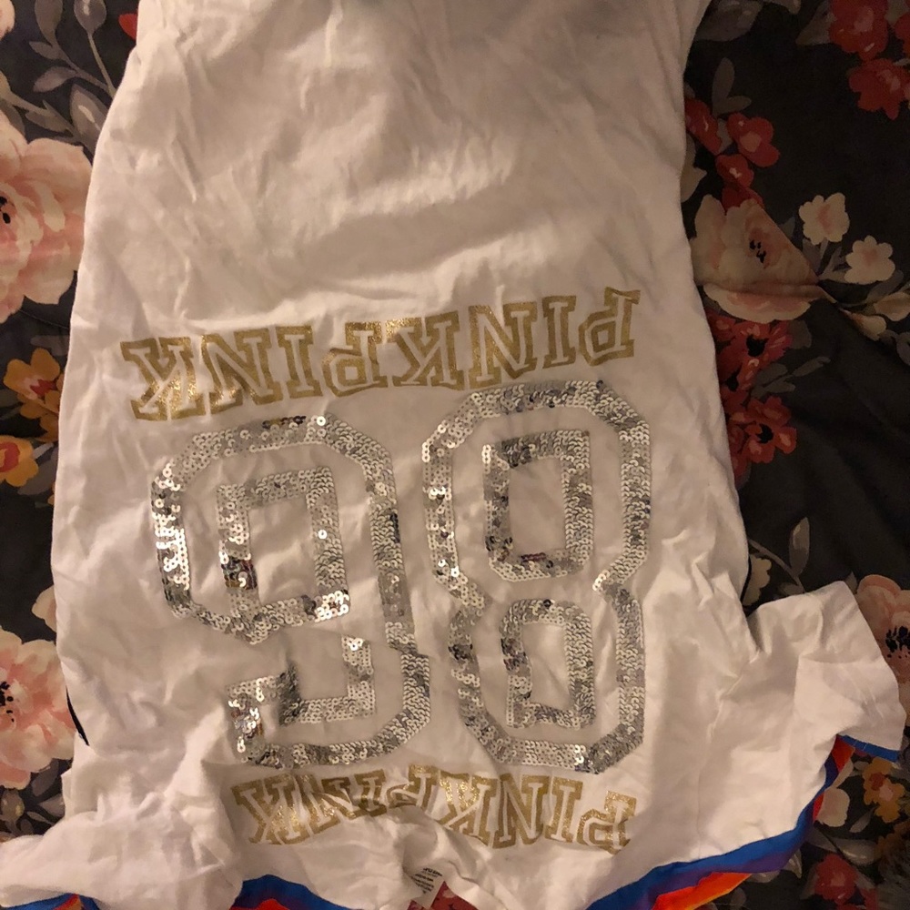 White pink shirt